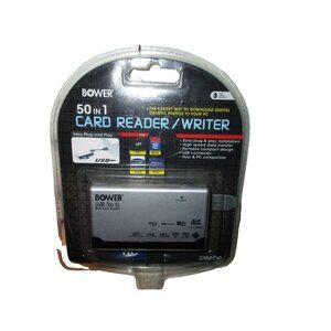 Bower All in 1 Mini Card Reader USB 50 in 1 Card Reader Writer CRUNI50